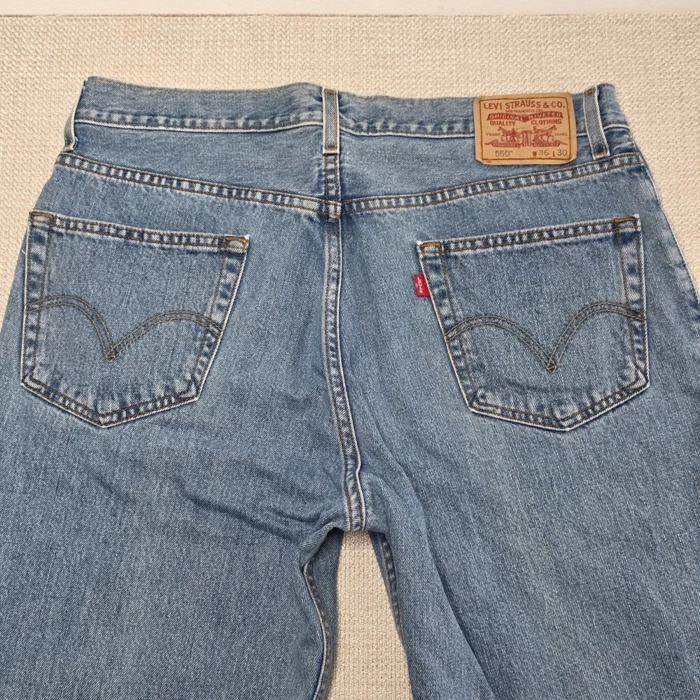 Vintage Levis 550 Jeans Men 36x30 Blue Denim 5 Pocket Relaxed‎ Cowboy 2000s
